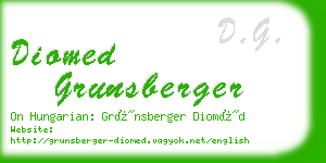 diomed grunsberger business card